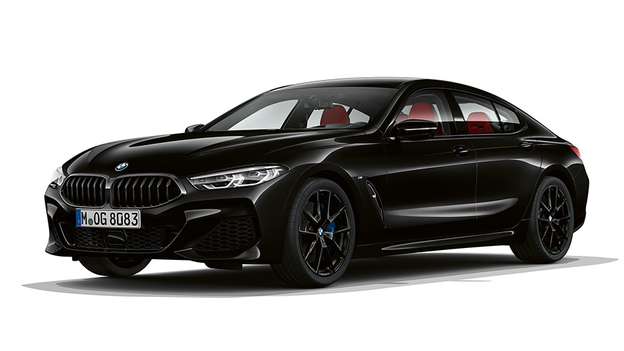 BMW Série 8 Gran Coupé, Dark Seduction vue de trois quarts avant G16