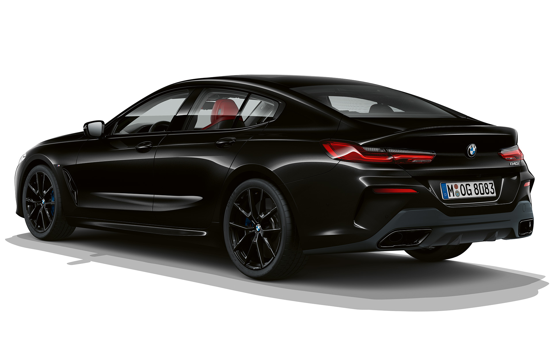 Dark Seduction vue de trois quarts arrière G16 BMW Série 8 Gran Coupé, Dark Seduction vue de trois quarts arrière G16