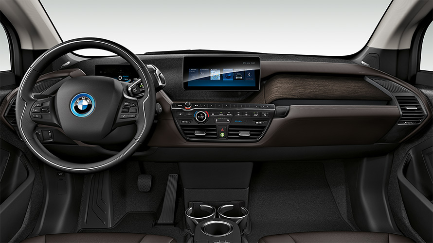 Habitacle de la BMW i3s I01 2018, poste de conduite