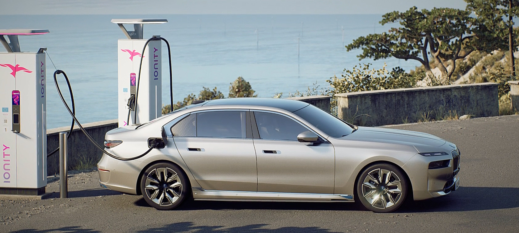 BMW i7 Berline G70 aperçus de la recharge vidéo BMW i7 Berline G70 aperçus vidéo recharge à domicile et en cours de route