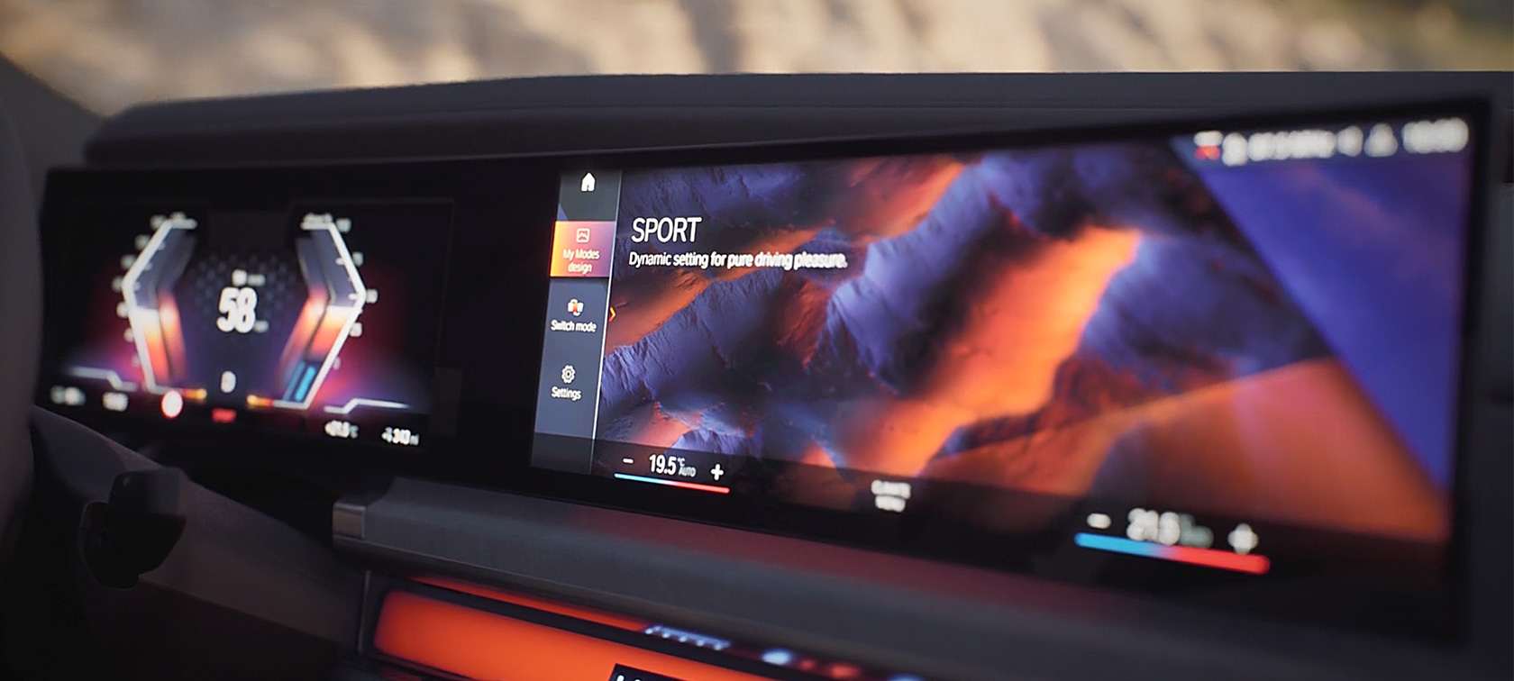 BMW i7 Berline G70 My Modes vidéo BMW i7 Berline G70 intérieur My Modes en vidéo