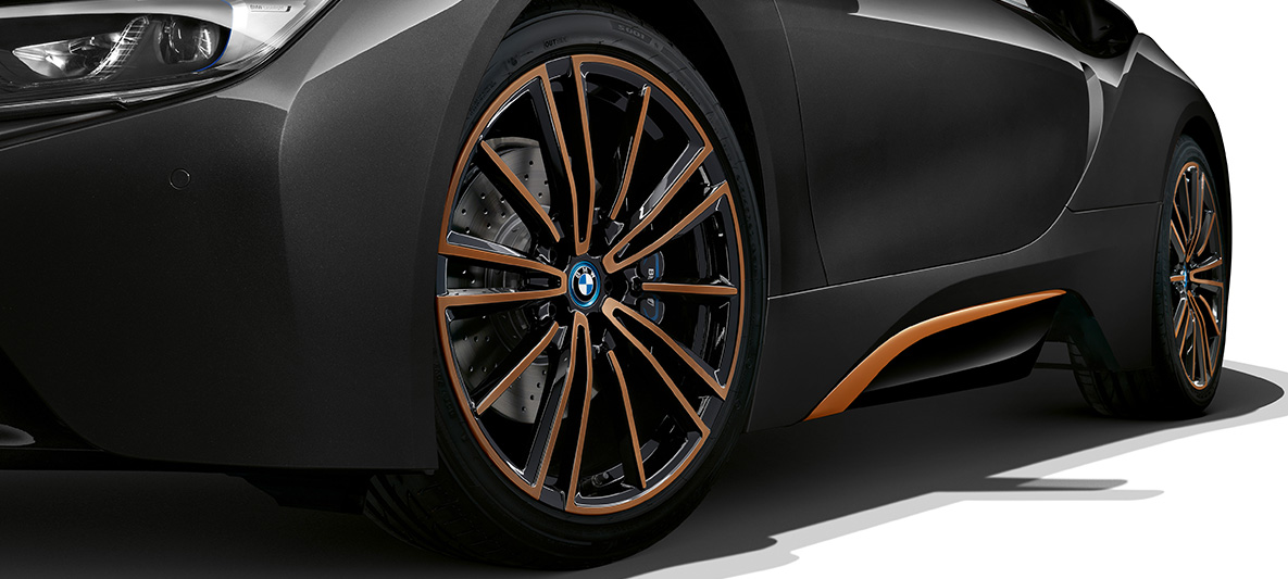 Leichtmetallrad in E-Copper, BMW i8 Roadster Ultimate Sophisto Edition I15 Leichtmetallrad in E-Copper, BMW i8 Roadster Ultimate Sophisto Edition, Exterieur I15