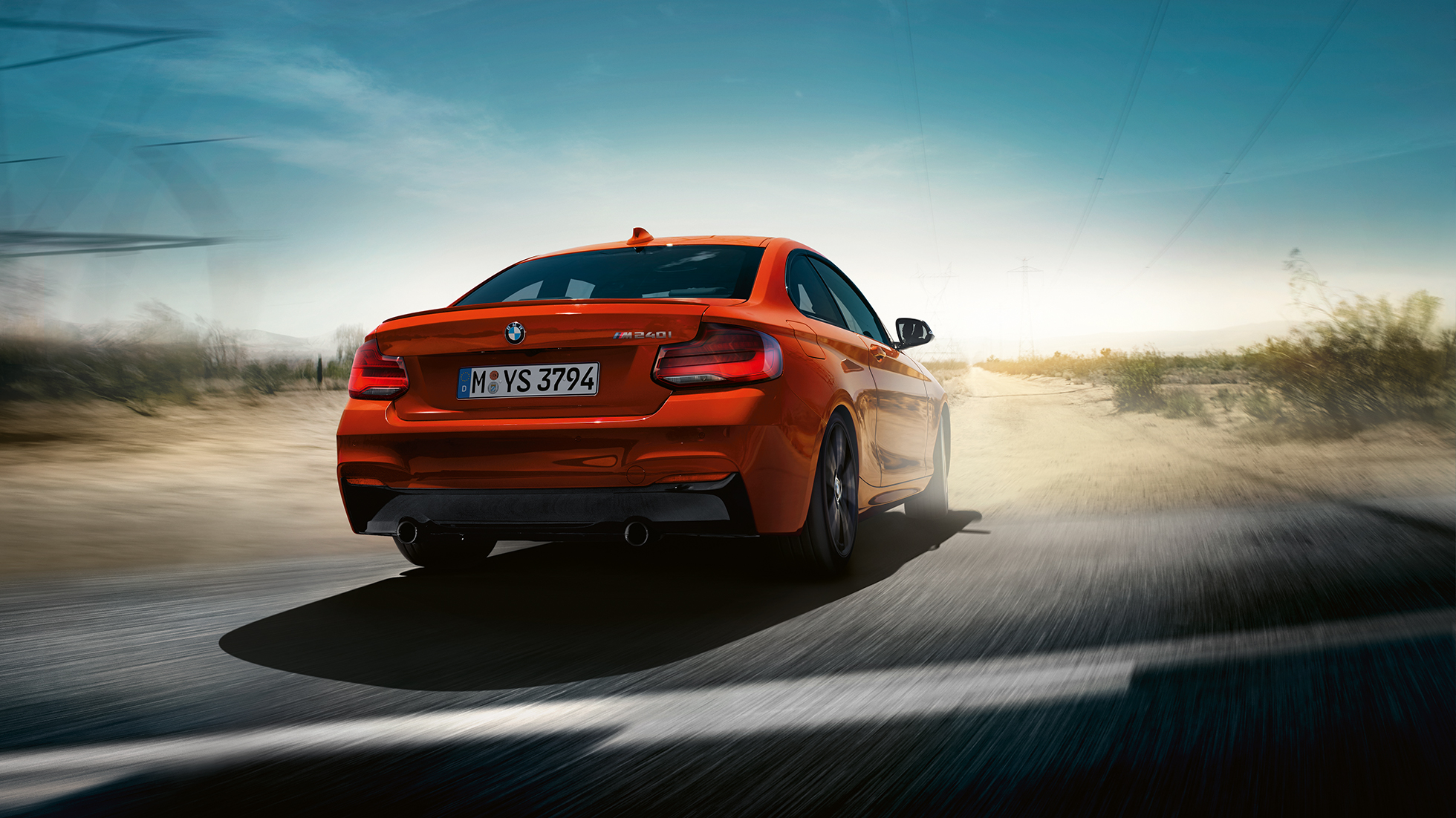 Châssis de la BMW M240i Coupé F22 Châssis de la BMW M240i Coupé F22 2017 Sunset Orange metallic