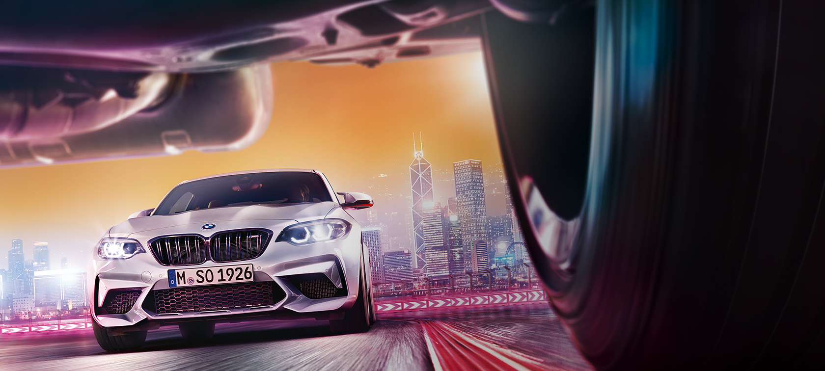 BMW M2 Competition F87 BMW M2 Competition F87 2018 Hockenheim Silber metallic, vue avant