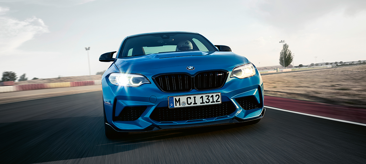 Design BMW M2 CS F87 Design BMW M2 CS F87 Misano Blau metallic Frontansicht