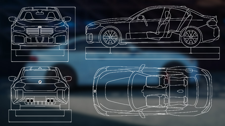 BMW M2 Automobile G87 G42 Exterieur Motiv Exterieur Motiv BMW M2 Automobile G87 G42