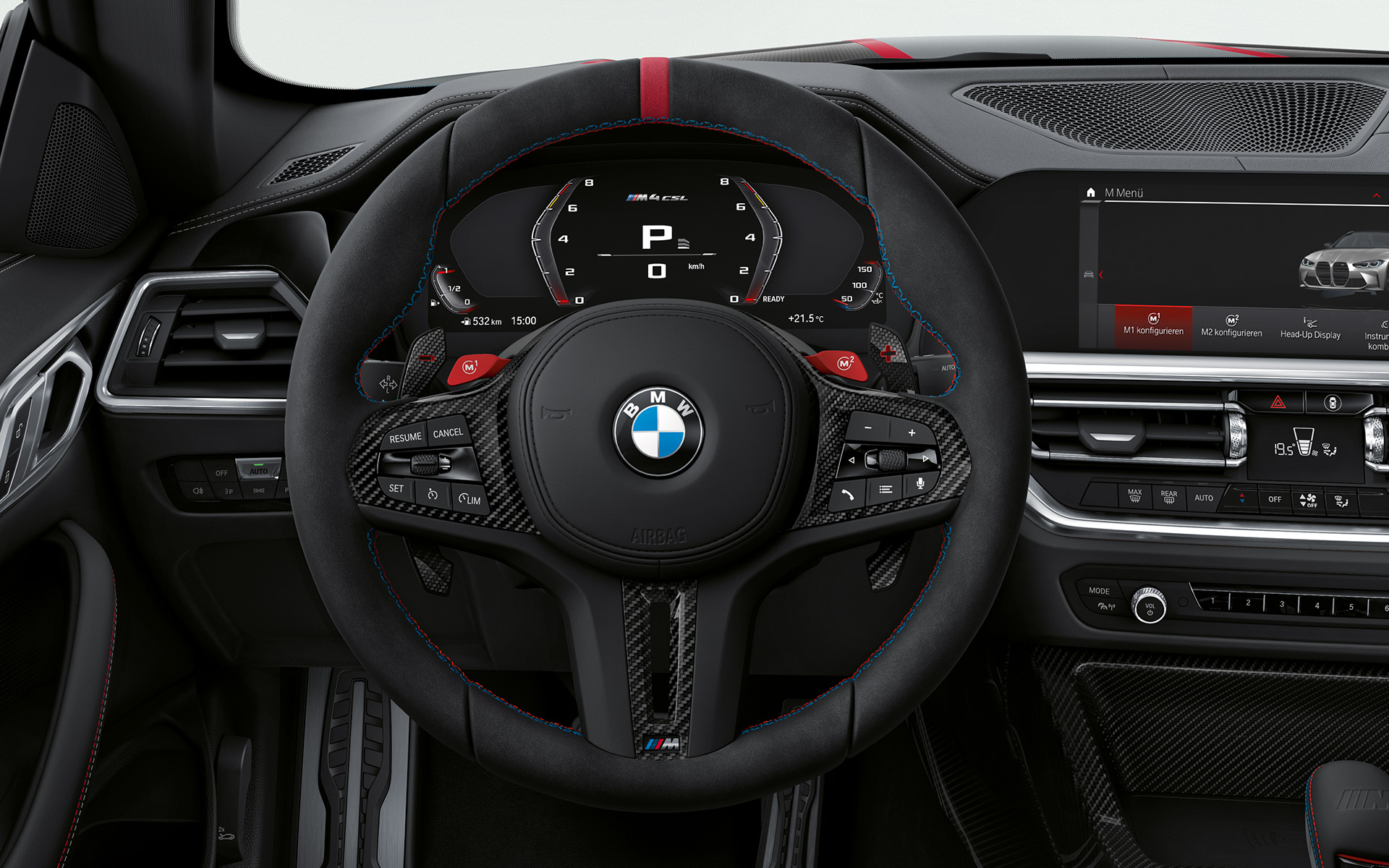 M Alcantara Lenkrad BMW M4 CSL G82 BMW M4 CSL G82 Interieur M Alcantara Lenkrad