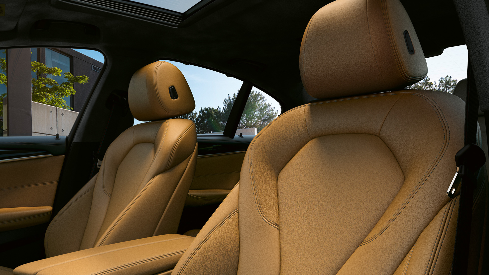 Sportsitze für Fahrer und Beifahrer BMW M550i xDrive Limousine G30 LCI Facelift 2020 Interieur Sportsitze für Fahrer und Beifahrer BMW M550i xDrive Limousine G30 LCI Facelift 2020 Interieur