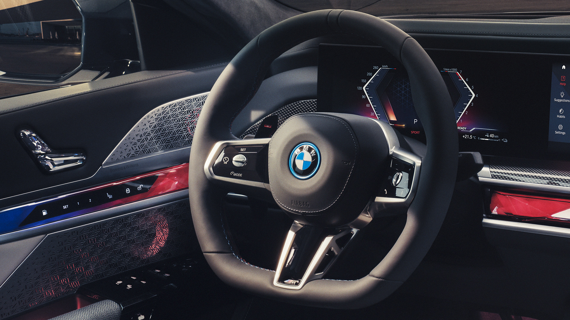 Volant M en cuir BMW M760e xDrive Berline G70 Volant M en cuir BMW M760e xDrive Berline G70