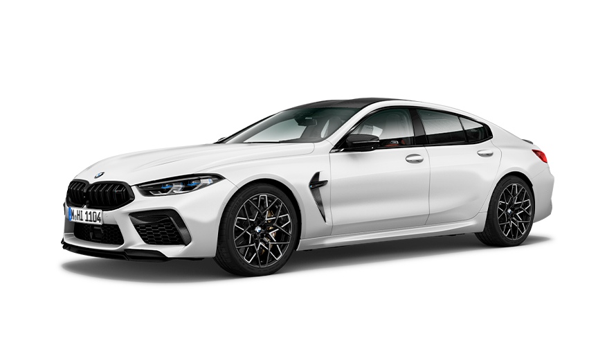 BMW M8 Gran Coupé (F93) vue de trois quarts de profil BMW M8 Gran Coupé (F93) vue de trois quarts de prodil