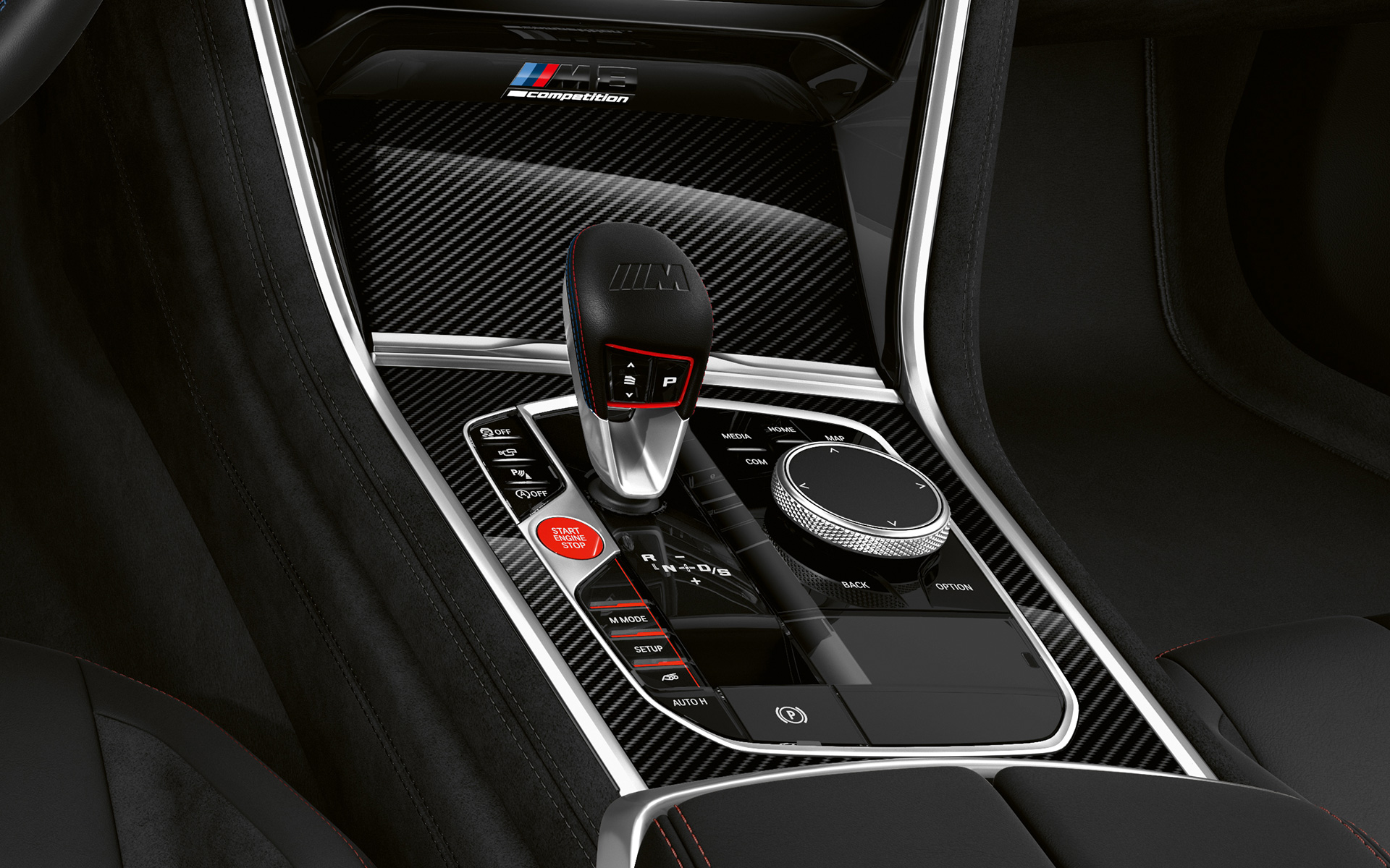 BMW M8 Competition Gran Coupé F93 LCI restylage 2022 poste de conduite BMW M8 Competition Gran Coupé F93 LCI restylage 2022 poste de conduite habitacle