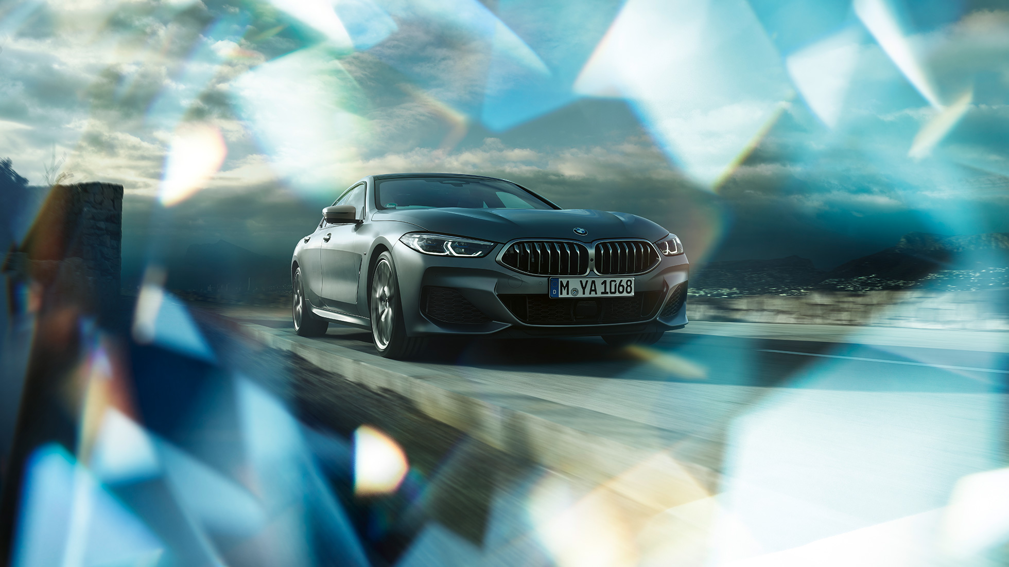 BMW M850i xDrive Gran Coupé Dreiviertel-Frontansicht G16 BMW M850i xDrive Gran Coupé G16 2019 BMW Individual Frozen Bluestone metallic Dreiviertel-Frontansicht