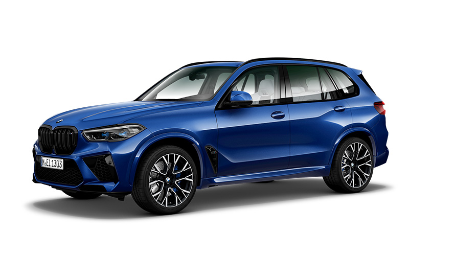 BMW M Modelle BMW X5 M F95 Dreiviertel-Seitenansicht BMW M Modelle BMW X5 M F95 Dreiviertel-Seitenansicht
