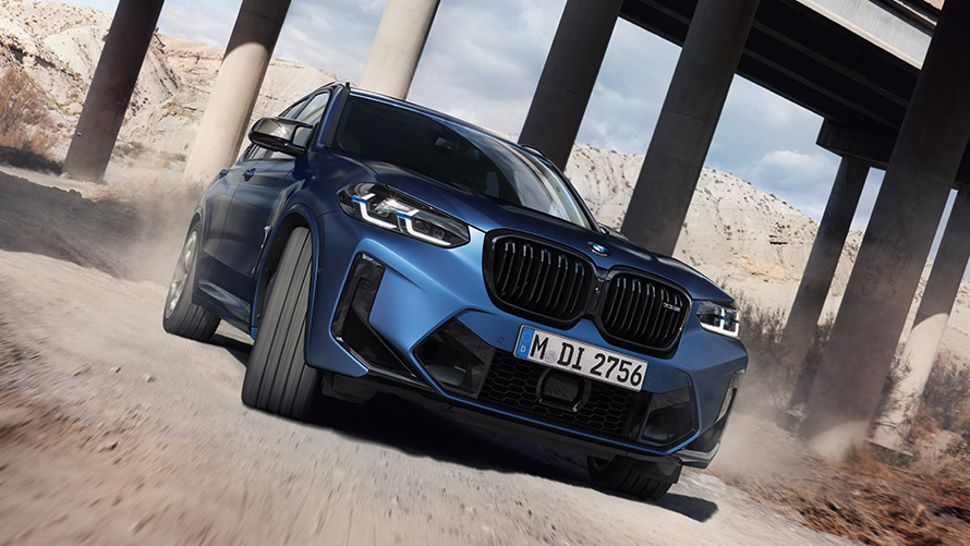 BMW X3 M F97 Dreiviertel-Frontansicht fahrend BMW M Modelle BMW X3 M F97 Dreiviertel-Frontansicht fahrend