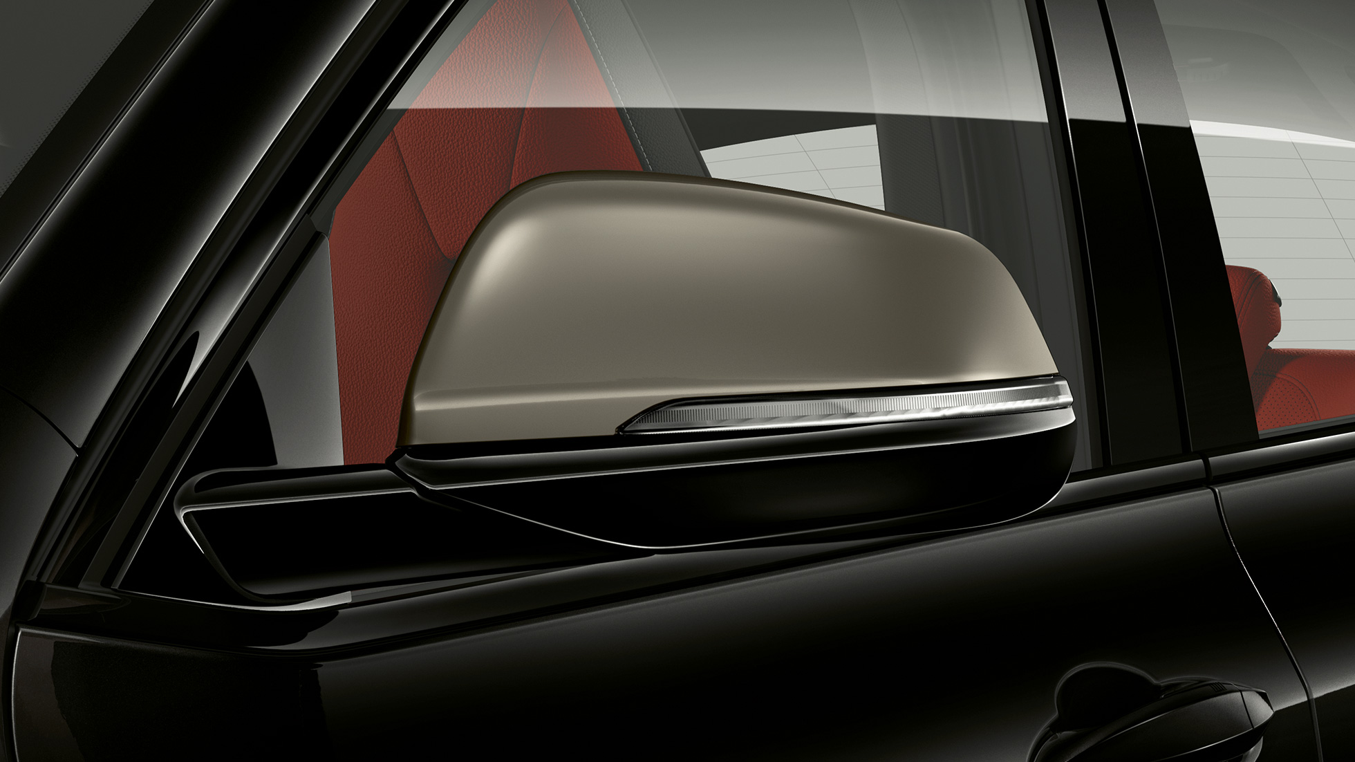 Coques des rétroviseurs extérieurs de la BMW X2 M35i SUV F39 Coque des rétroviseurs extérieurs en Ceriumgrau de la BMW X2 M35i SUV Saphirschwarz metallic F39 Extérieur