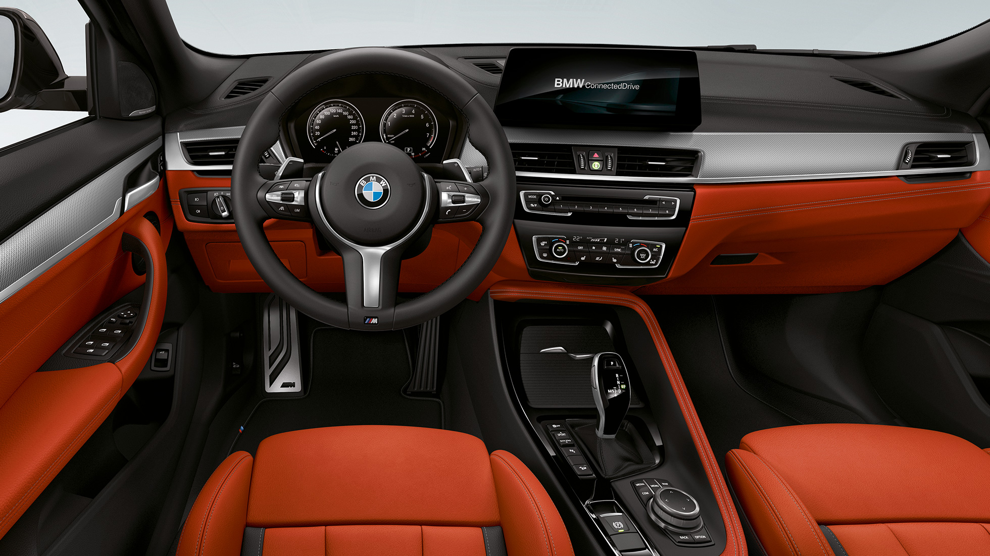 Volant M en cuir de la BMW X2 M35i SUV F39 Volant M en cuir de la BMW X2 M35i SUV F39, habitacle