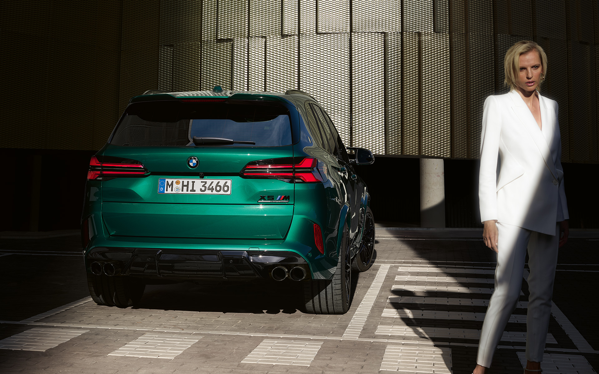 BMW X5 M Competition F95, feux arrière design X BMW X5 M Competition F95 2023, feux arrière design X