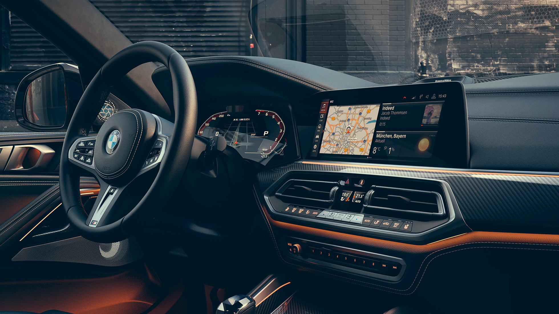 BMW X6 M50i SUV Cockpit G06 BMW X6 M50i SUV Cockpit fahrerorientiert G06