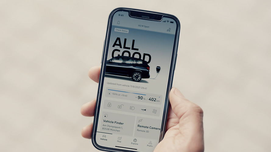 BMW iX3 i20 2021 elektrischer SUV My BMW App Video