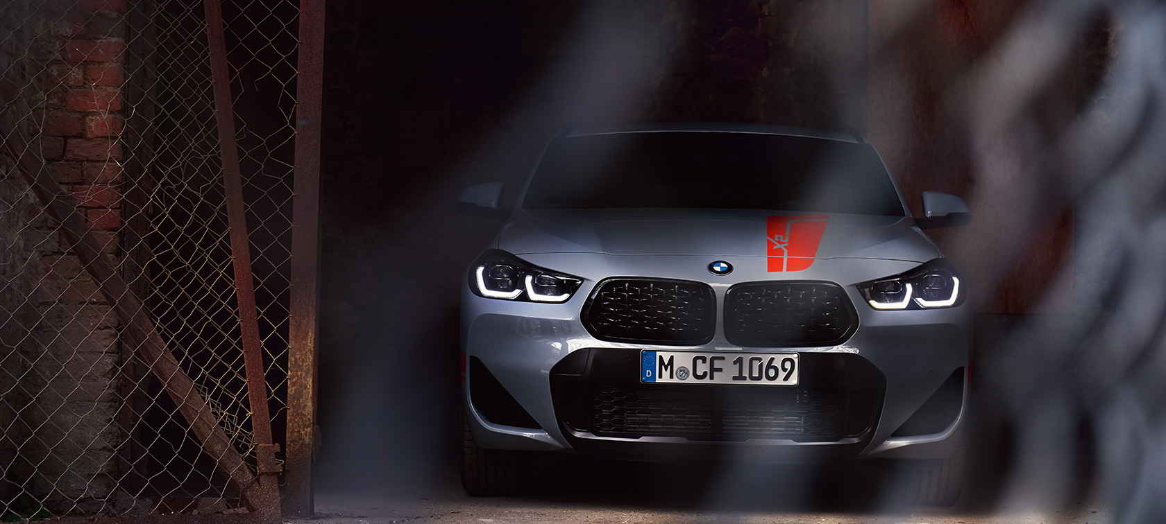 Frontansicht BMW X2 F39 Frontansicht BMW X2 2020 F39 Brooklyn Grau