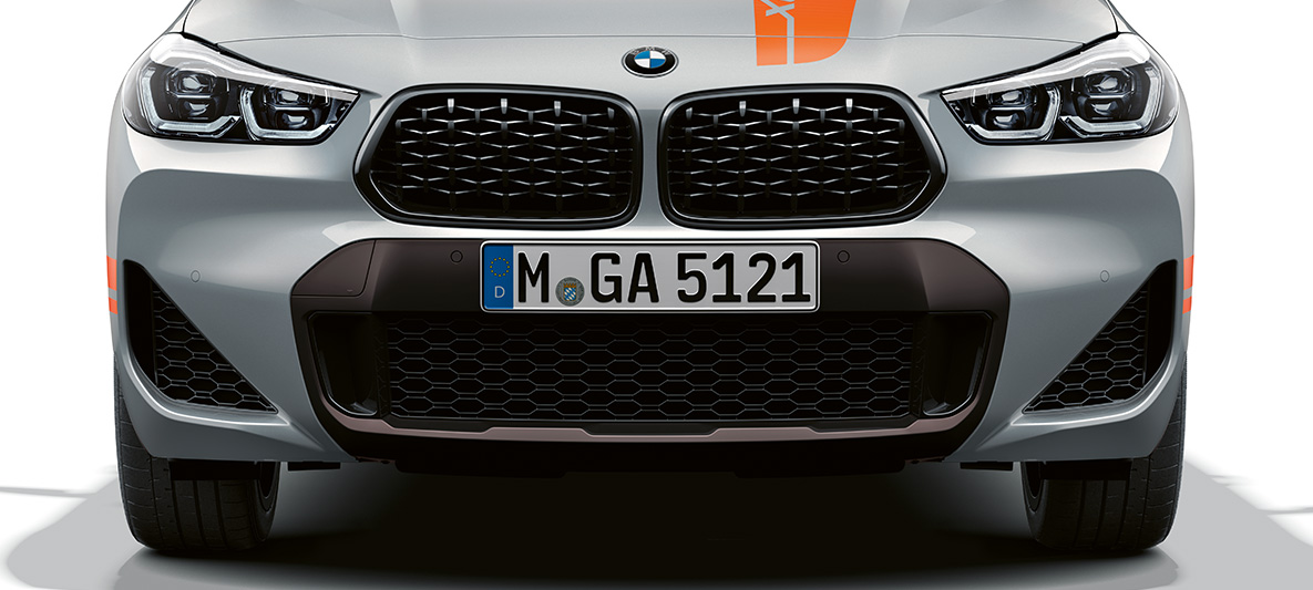 Doppelniere BMW X2 F39 BMW X2 2020 F39 Brooklyn Grau Frontansicht Doppelniere