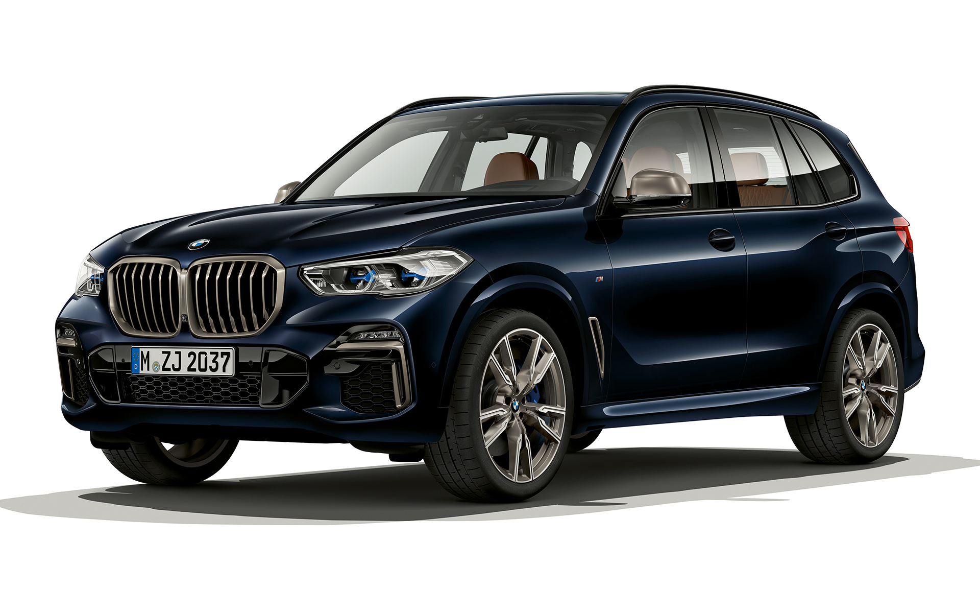 BMW X5 M50d Front Nahaufnahme der Front des BMW X5 M50d