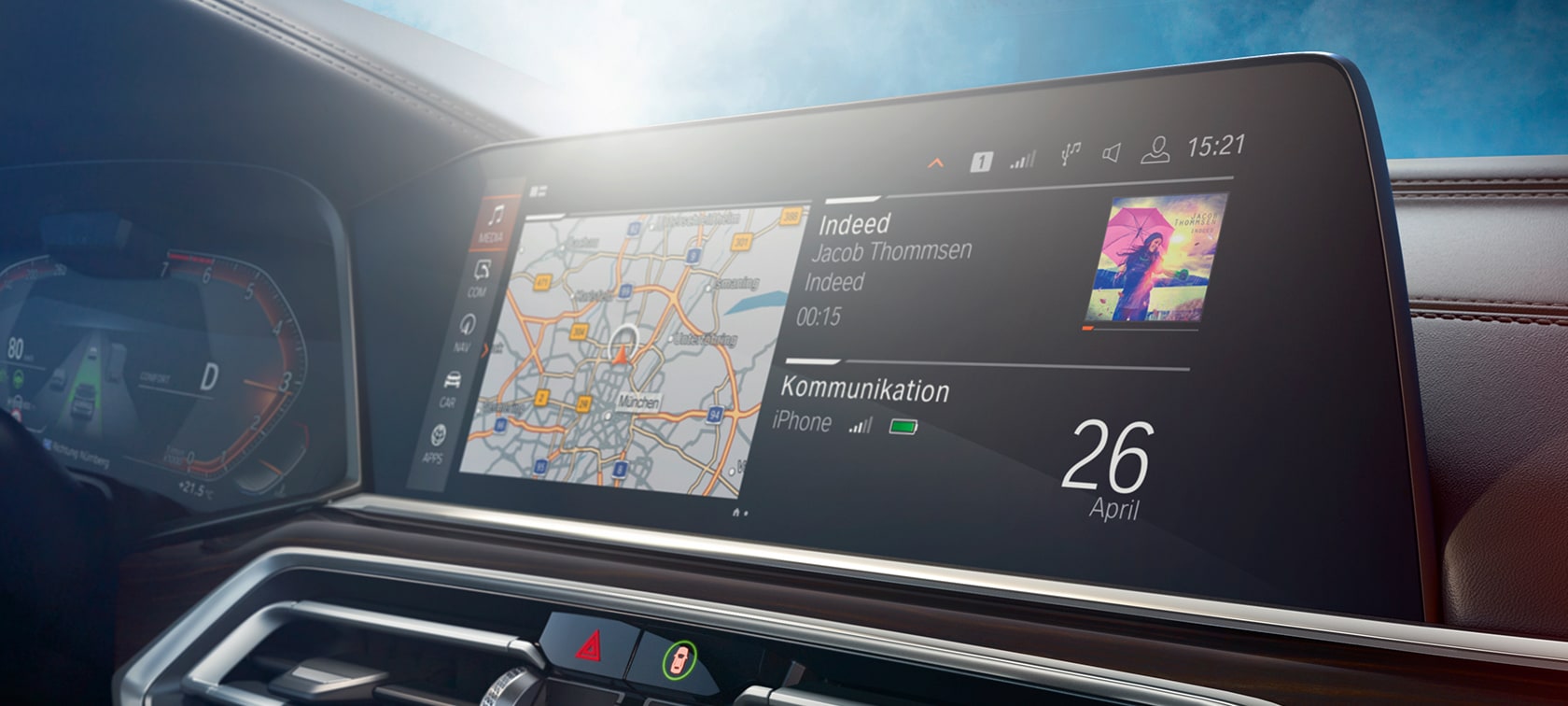 Control Display, BMW X5 Control Display, BMW X5 G05 2018, poste de conduite