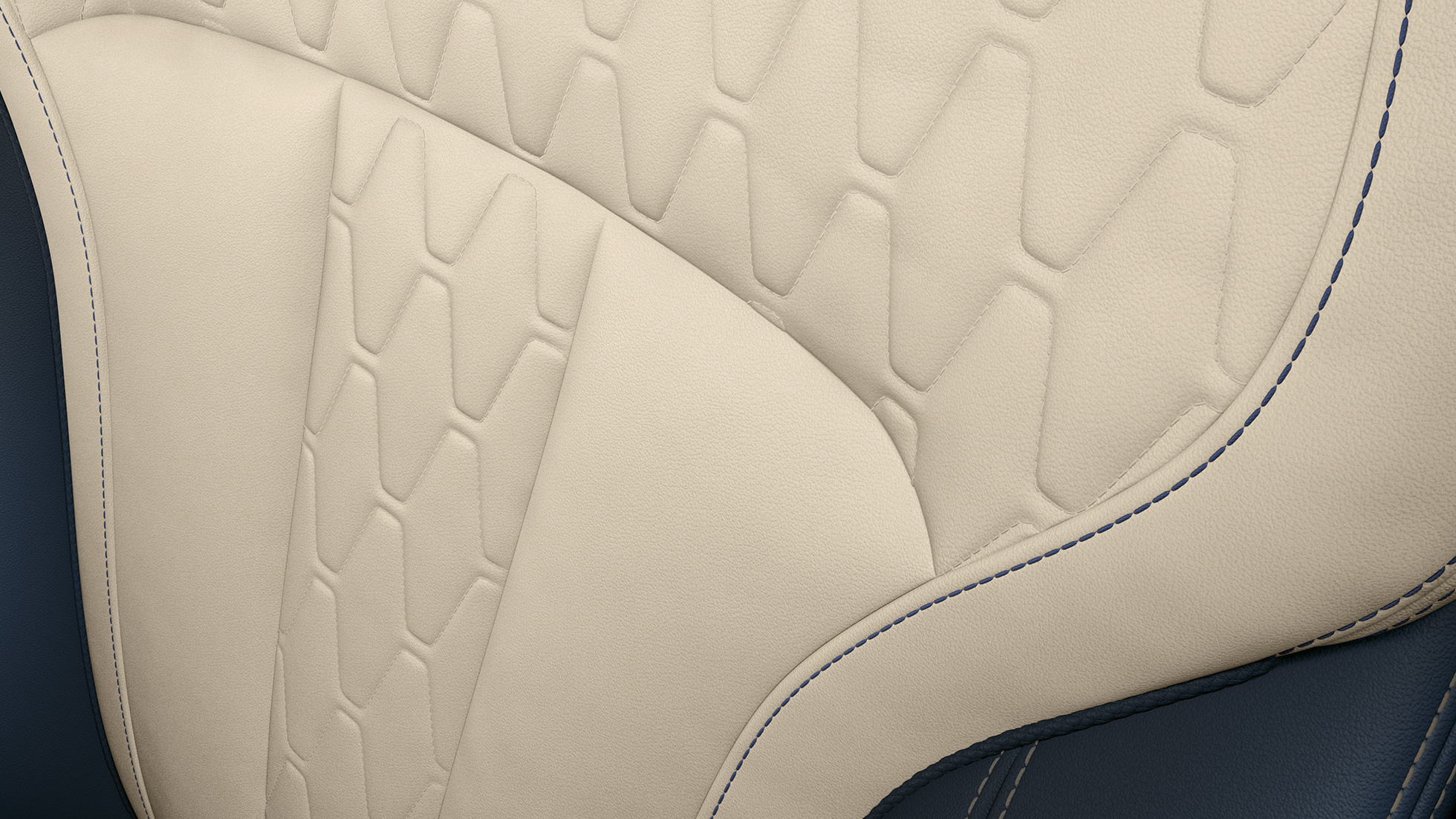 BMW X7, Design Pure Excellence Polster Design G07 Nahaufnahme des Polster Designs des BMW X7 mit der Ausstattung des Design Pure Excellence G07