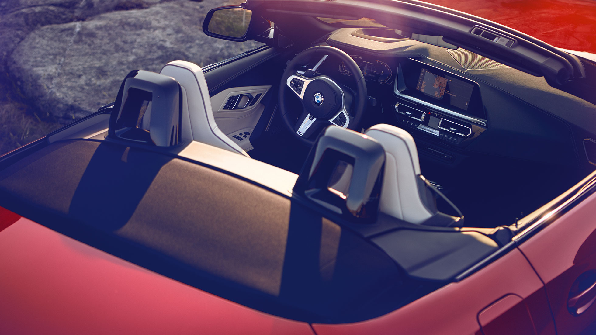 BMW Z4 Roadster Vordersitze G29 Blick auf Vordersitze des BMW Z4 Roadster G29