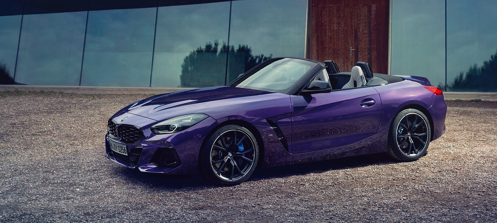 BMW Z4 M40i Roadster (G29) Dreiviertel-Seitenansicht BMW Z4 M40i Roadster (G29) Dreiviertel-Seitenansicht