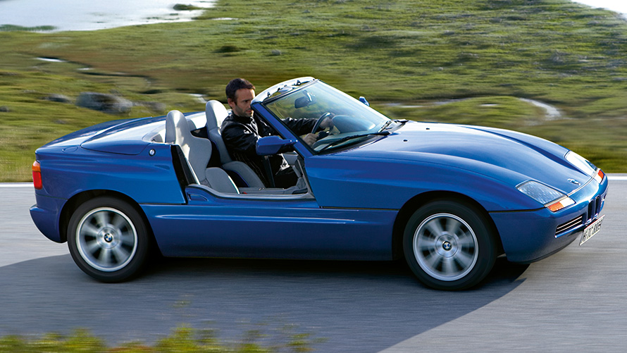BMW Z1 (E30/Z) 7/8-Seitenansicht fahrend BMW Z1 (E30/Z) 7/8-Seitenansicht fahrend