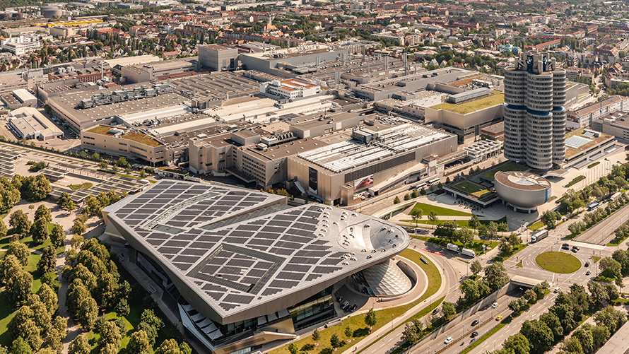 Compliance BMW Special Sales Sustainability Hub Governance BMW Special Sales Sustainability Hub Governance Compliance Vogelperspektive BMW Zentrale