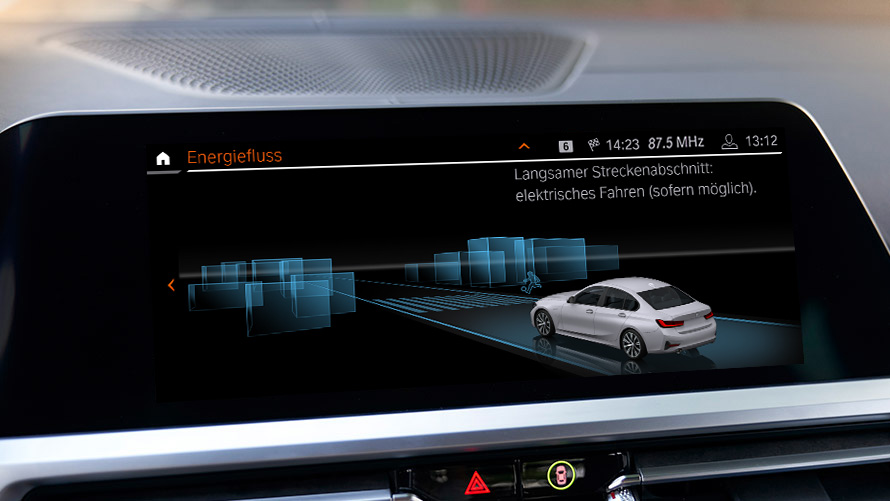Vorausschauender Hybridbetrieb BMW EfficientDynamics Vorausschauender Hybridbetrieb