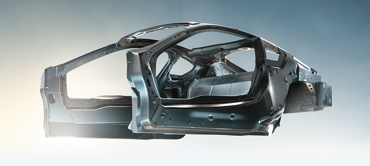 BMW Leichtbaukarosserie Detailansicht BMW EfficientDynamics BMW Leichtbaukarosserie Detailansicht
