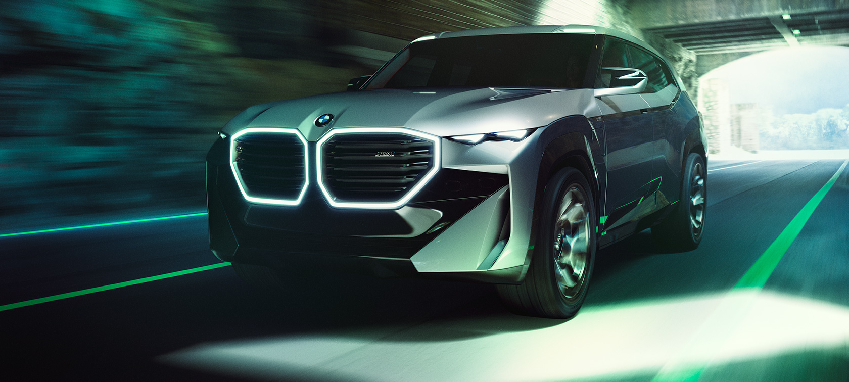 BMW Concept XM (G09) Dreiviertel-Frontansicht stehend BMW Concept XM (G09) Dreiviertel-Frontansicht stehend