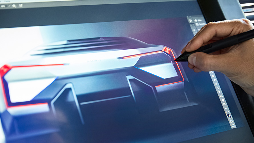 BMW Vision M NEXT, Extérieur BMW Vision M NEXT, Processus de développement, extérieur, design, vue arrière, esquisse