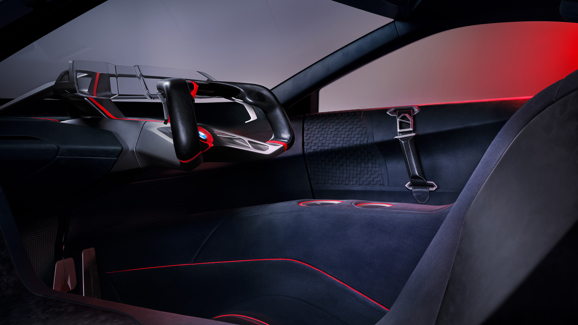 BMW Vision M NEXT, intérieur BMW Vision M NEXT, intérieur, design, coque du siège