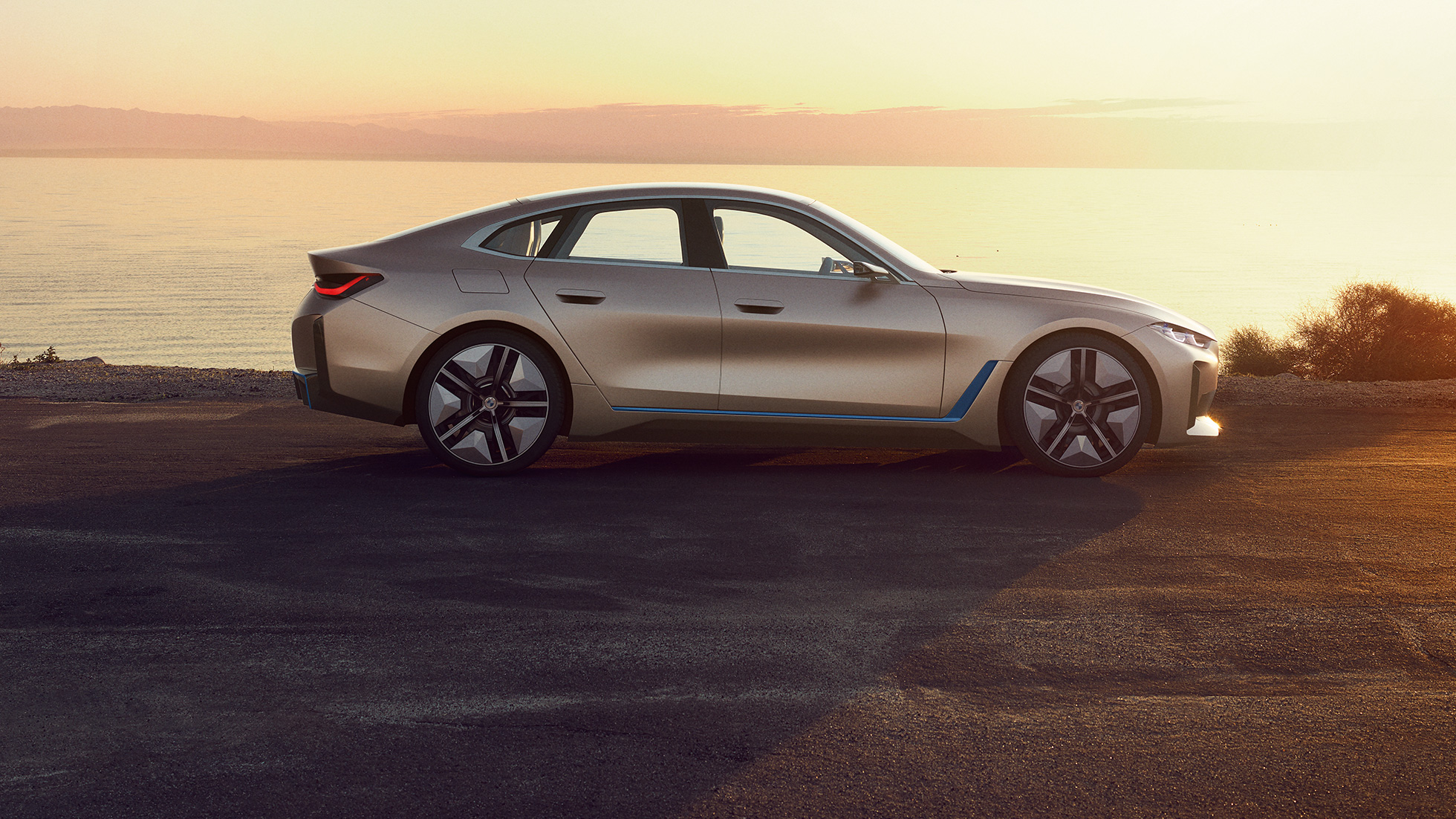 Exterieur BMW Concept i4 2020 G26 BMW Concept i4 2020 G26 Elektroauto vollelektrisches BMW Gran Coupé Exterieur
