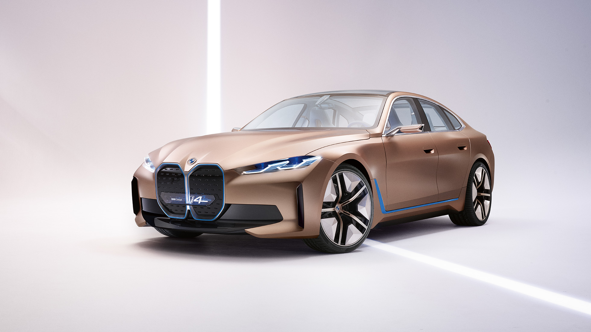 Exterieur 4 BMW Concept i4 2020 G26 Exterieur 4 BMW Concept i4 2020 G26 Elektroauto vollelektrisches BMW Gran Coupé Seitenansicht