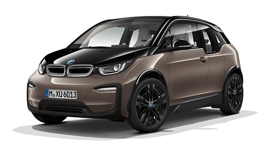 BMW i3 vue en studio BMW i3 vue de trois quarts avant en studio