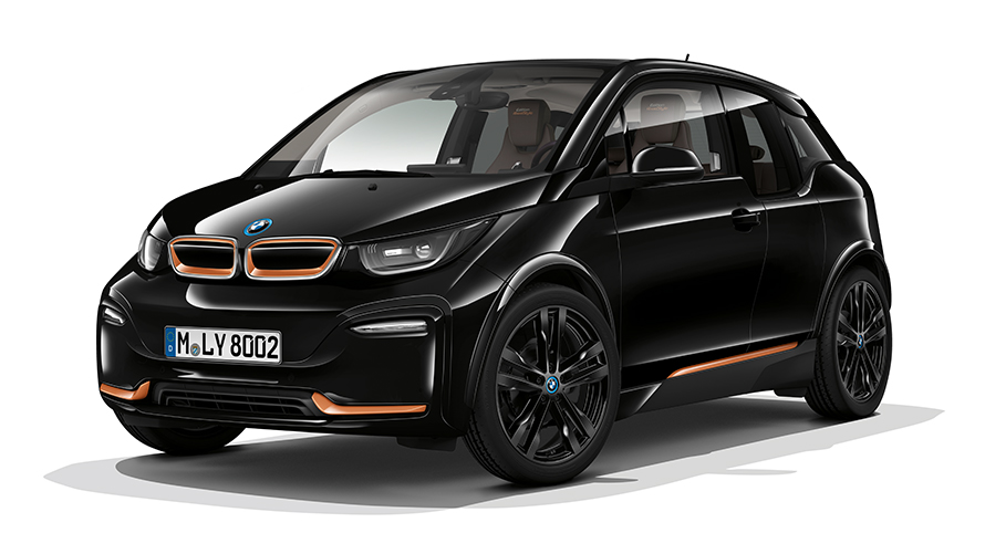 BMW i3 vue en studio BMW i3 vue de trois quarts avant en studio