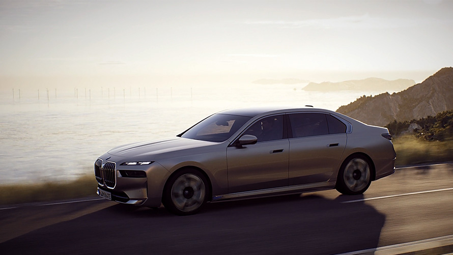 Véhicules électriques BMW BMW i7 Dynamique de conduite vidéo Véhicules électriques BMW BMW i7 Dynamique de conduite vidéo