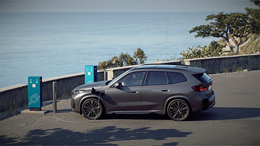 BMW Plug-in-Hybrid BMW X1 xDrive30e borne de recharge vidéo BMW Plug-in-Hybrid BMW X1 xDrive30e U11 station de recharge vidéo