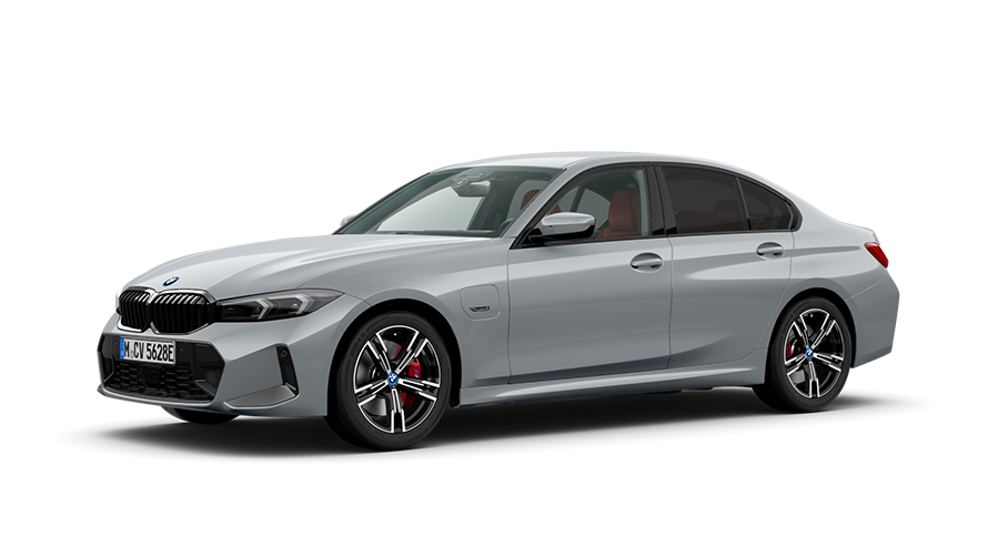 BMW Série 3 Berline G20 PHEV Vue de face 3/4 à l'arrêt