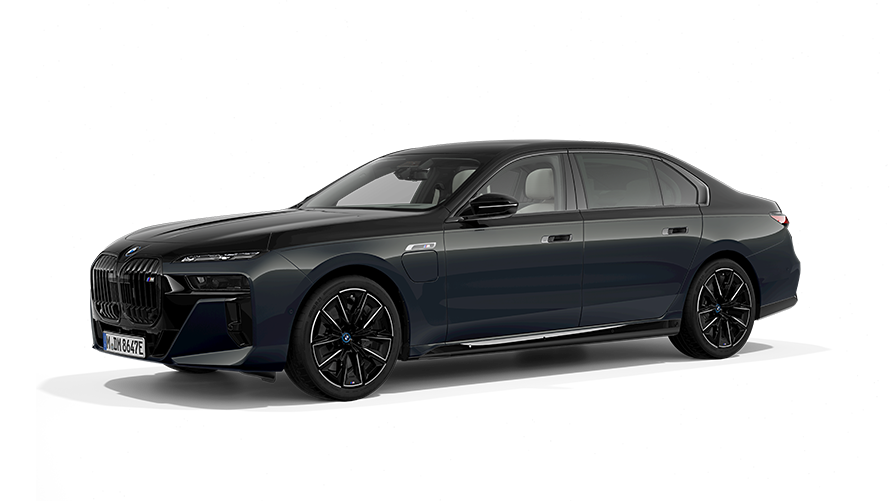 BMW M760e xDrive PHEV vue de trois quarts avant BMW M760e xDrive PHEV vue de trois quarts avant
