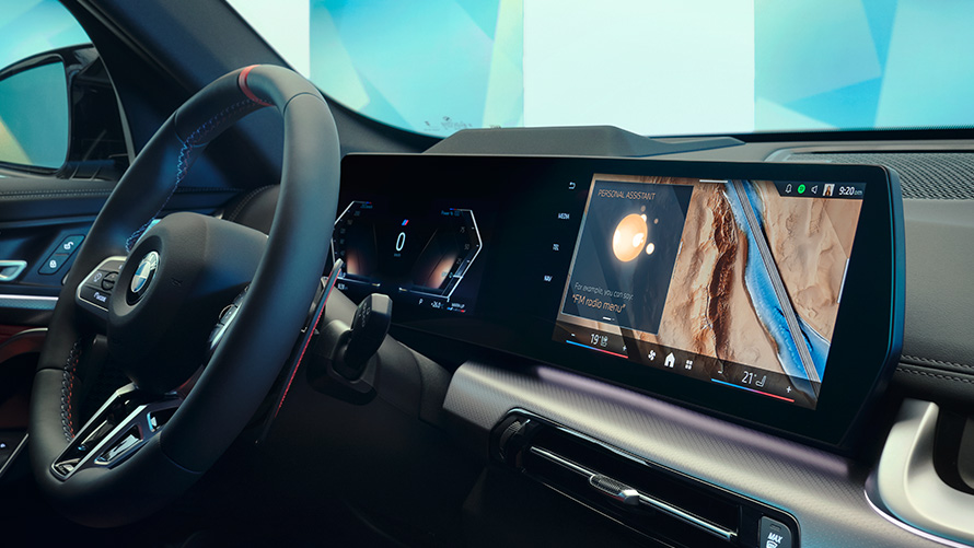 BMW Interieur avec écran BMW Interieur poste de conduite avec écran