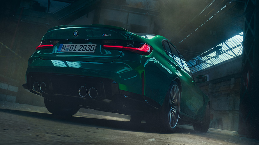 BMW M4 7/8-Vue arrière verticale depuis le bas Remote Software Upgrade BMW M4 7/8-Vue arrière verticale depuis le bas
