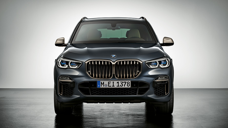BMW Sicherheitsfahrzeuge Diskretion und Anonymität der Schutzmaßnahmen Frontansicht BMW Sicherheitsfahrzeuge Diskretion und Anonymität der Schutzmaßnahmen BMW Frontansicht