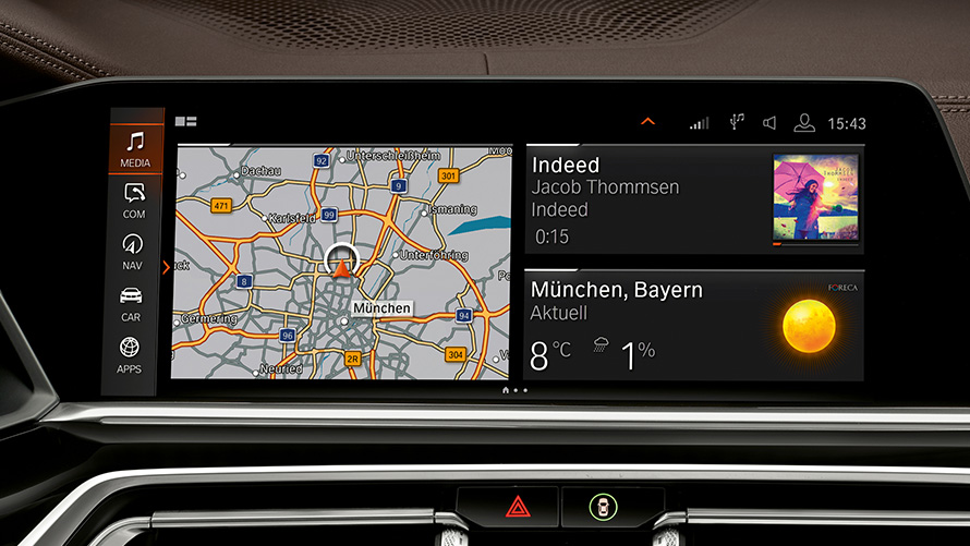 BMW Sicherheitsfahrzeuge BMW Intelligent Personal Assistant control Display BMW Sicherheitsfahrzeuge BMW Intelligent Personal Assistant control Display