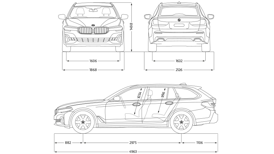 BMW 5er Touring Motoren und technische Daten BMW.lu